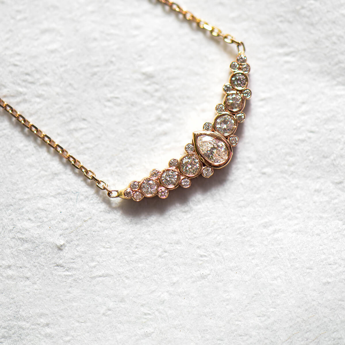 Le Petite 0.18 Carat Drop Diamond Necklace