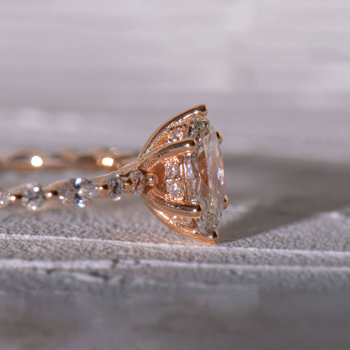 Sarinn Oval Solitaire Diamond Ring