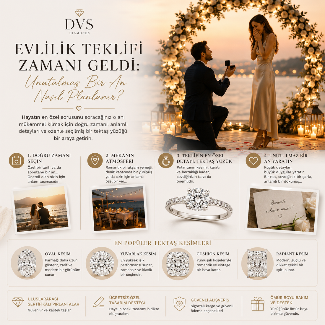 Evlilik Teklifi Nasıl Planlanır? Unutulmaz Bir An İçin Eksiksiz Rehber