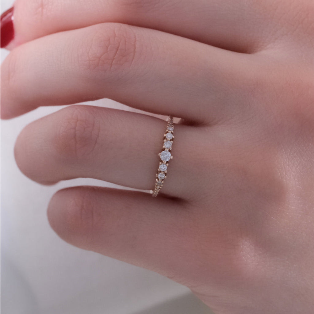 0.25 Karat Süzme Pırlantalı Yüzük