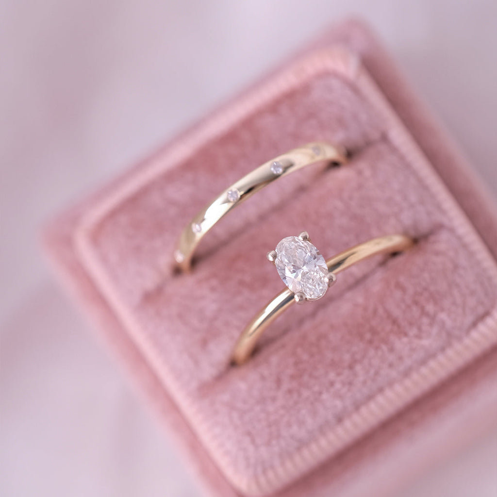 0.50 Karat Oval Vela Tektaş Pırlanta Yüzük