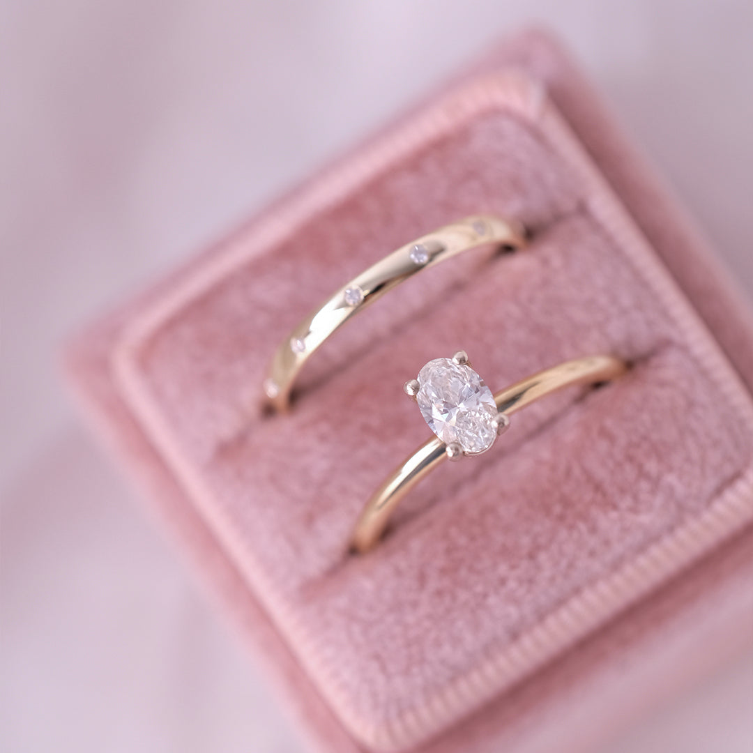 0.50 Karat Oval Vela Tektaş Pırlanta Yüzük