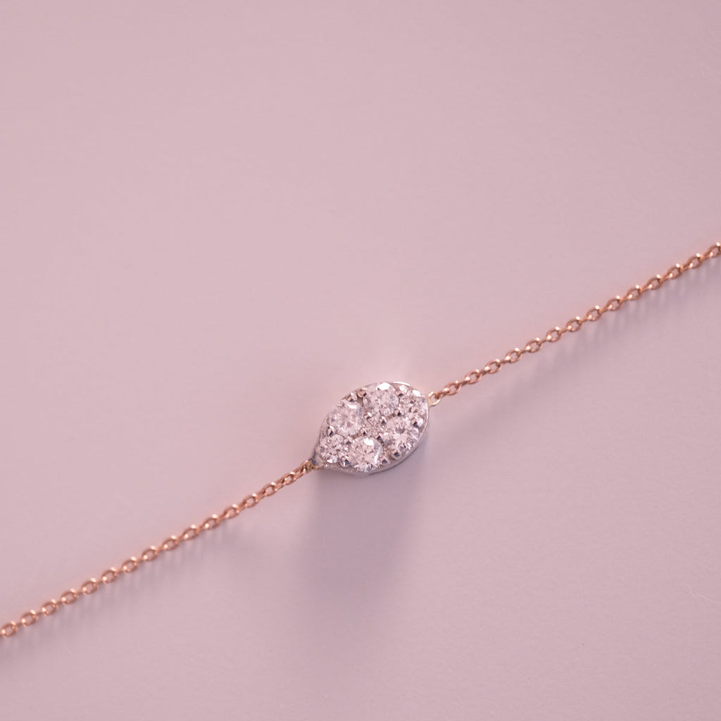 0.12 Karat Minimal Pırlanta Bileklik