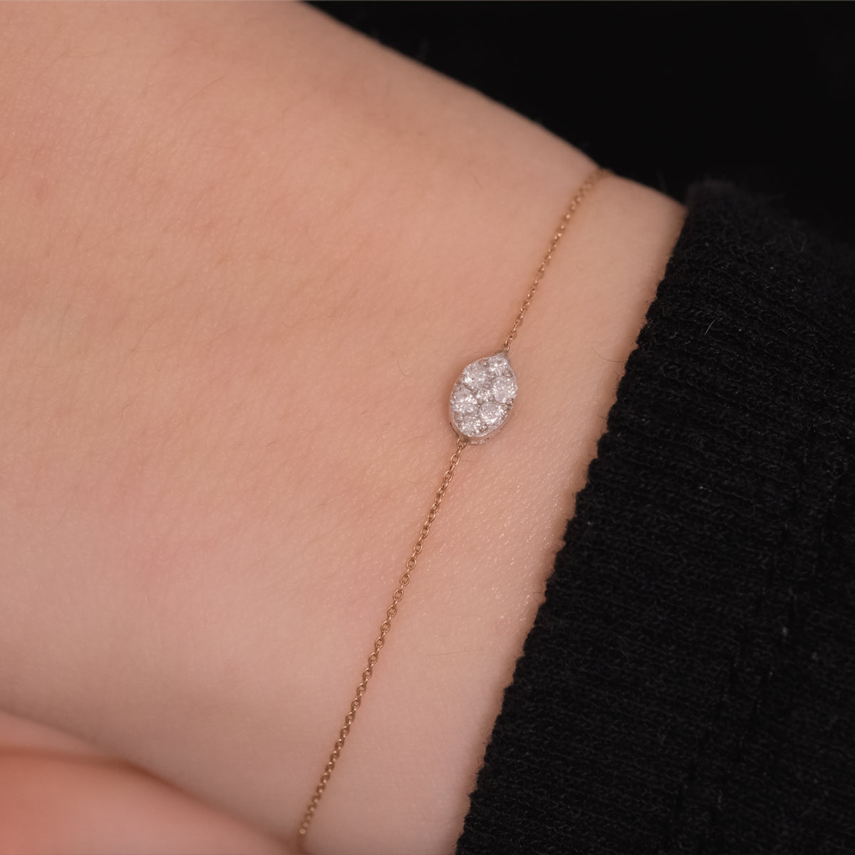 0.12 Karat Minimal Pırlanta Bileklik