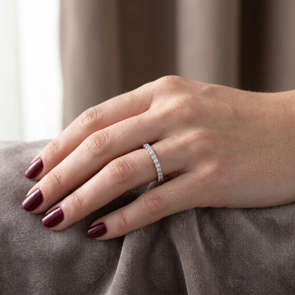 DVS Diamonds DVSR0080 0,50 karat tamtur pırlanta yüzük, elde kullanım